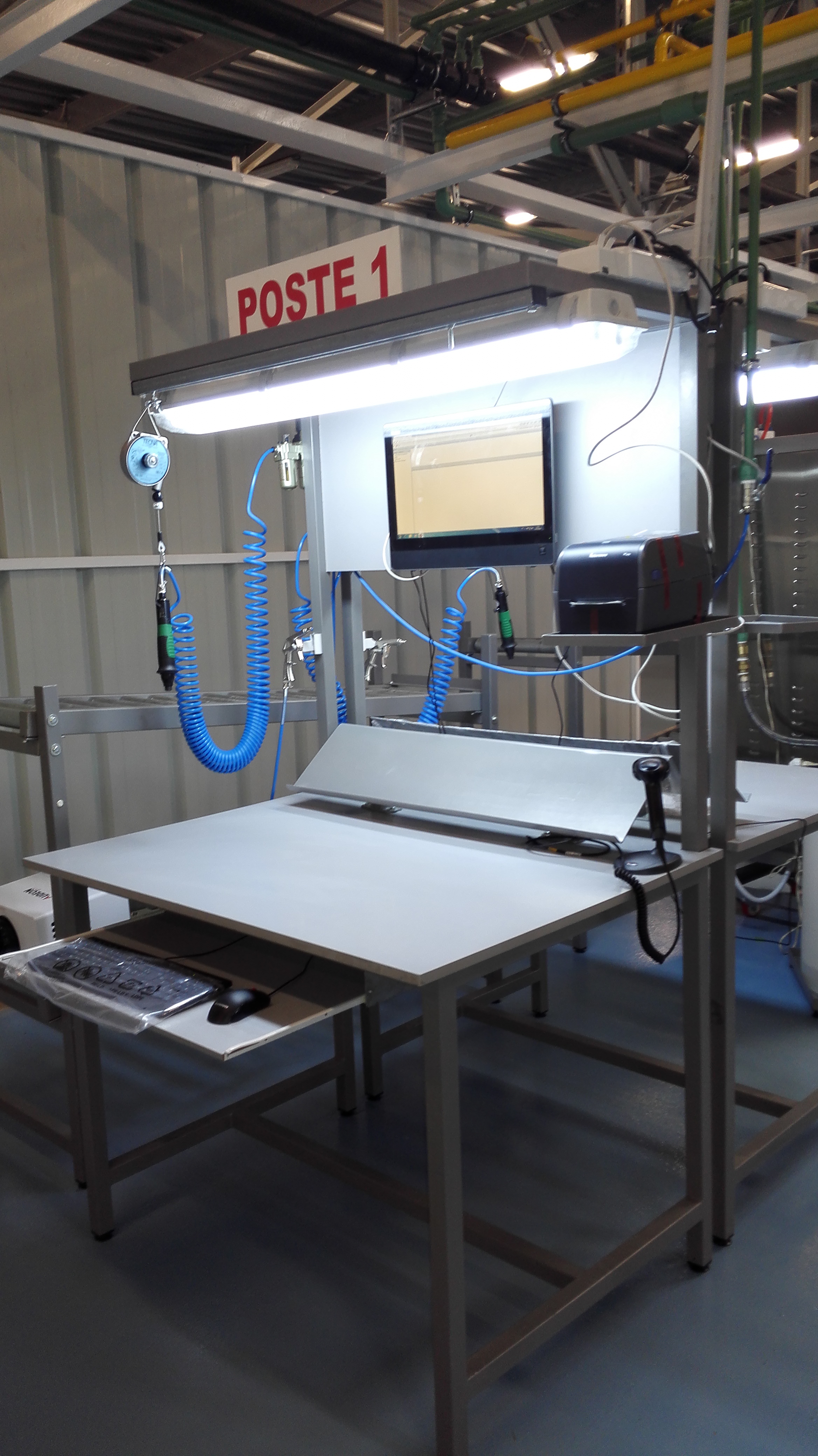 Table de Travail — réalisation Smart Metal System